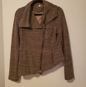 Moto Jacket. Comfy sweatshirt material.